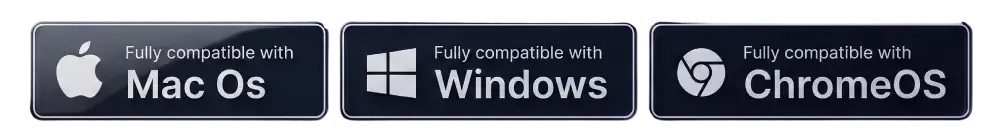 Compatible with Windows, Mac, and ChromeOS