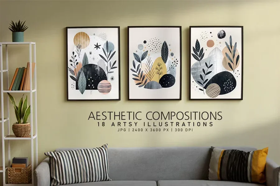 Aesthetic Wall Art and Printable Crafts Sample